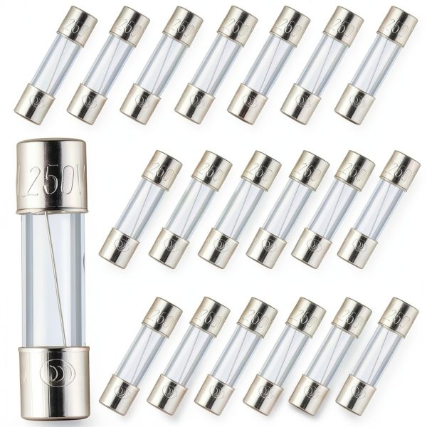 BOJACK 8A Glass Fuse 20 Pcs Fast Blow 250V-0