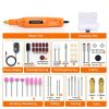 GOXAWEE Mini Rotary Tool Vibrant Orange 105 Piece Kit 24V Corded-6