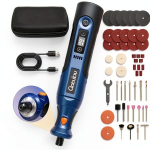 Cordless Rotary Tool Gabujau 7.4V 25000 RPM Kit Blue 7.56x1.46in-0