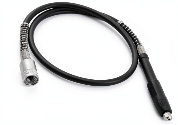 Drilax 42-Inch Flex Shaft Rotary Attachment Black Steel-0