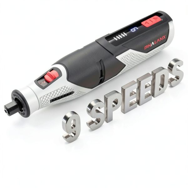 PHALANX PRT MAX Cordless Rotary Tool 4V Black with 80 Accessories-1