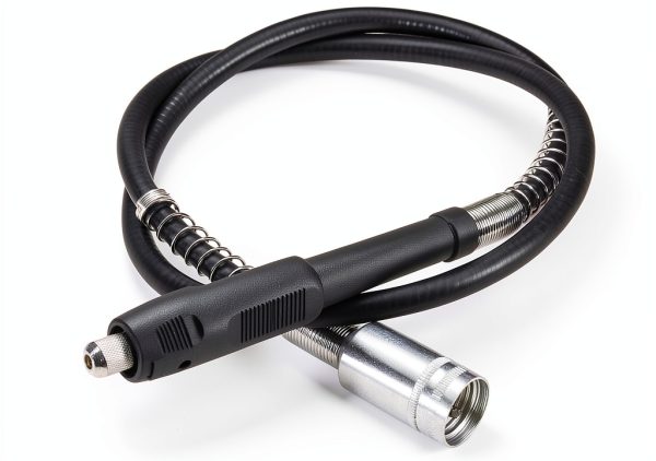 Drilax 42-Inch Flex Shaft Rotary Attachment Black Steel-7