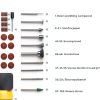 HOTO Rotary Tool Accessories Kit, 60-Piece Set, Fits 1/8'' (3.2mm) & 3/32'' (2.3mm), Sanding, Grinding, Cutting, Drilling, Sharpening, Carving & Engraving-7