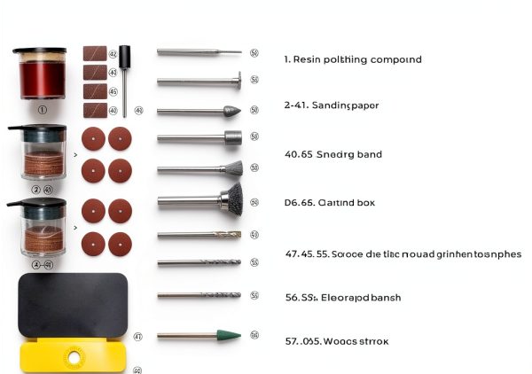 HOTO Rotary Tool Accessories Kit, 60-Piece Set, Fits 1/8'' (3.2mm) & 3/32'' (2.3mm), Sanding, Grinding, Cutting, Drilling, Sharpening, Carving & Engraving-7