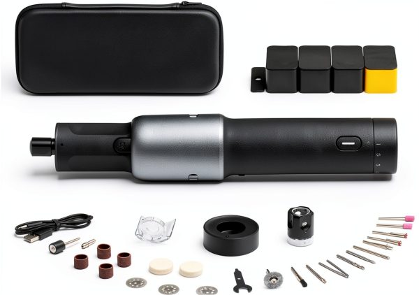 HOTO 4V Cordless Rotary Tool Kit 5-Speed 25000RPM 35 Accessories-0
