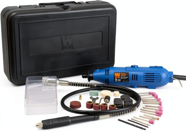 Rotary Tool Kit WEN 2305 with Variable Speed and 80 Piece Flex Shaft-0