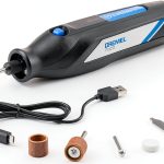 Dremel 7350 4V Cordless Rotary Tool Kit with 5 Accessories and USB-C Rechargeable Battery - Single Speed for Carving, Engraving, Sanding and Cleaning-0
