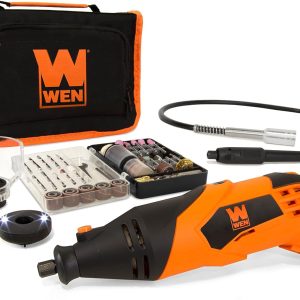 Rotary Tool WEN 23114 Variable Speed with LED Collar and Flex Shaft-0