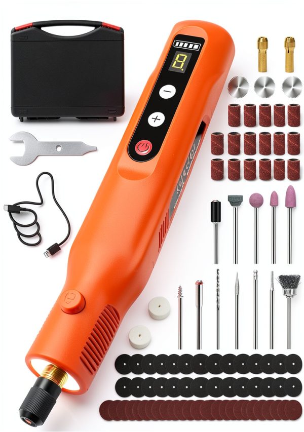 Mini Cordless Rotary Tool kejector 5‑Speed 20k RPM with LED Light-0