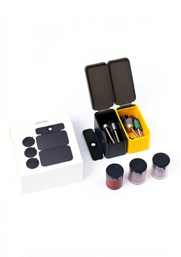 HOTO Rotary Tool Accessories Kit, 60-Piece Set, Fits 1/8'' (3.2mm) & 3/32'' (2.3mm), Sanding, Grinding, Cutting, Drilling, Sharpening, Carving & Engraving-1