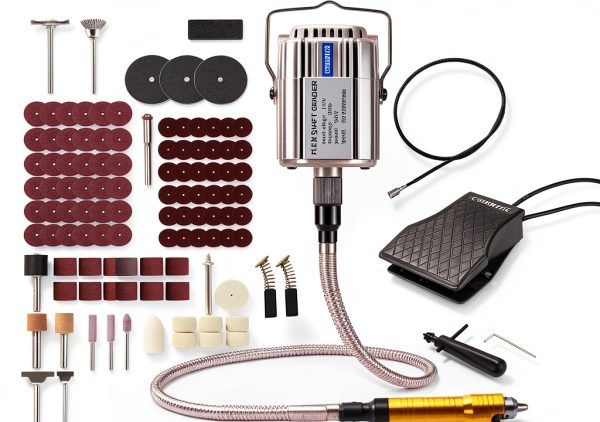 780W Flex Shaft Rotary Tool CTISMICE with 110 Accessories-0