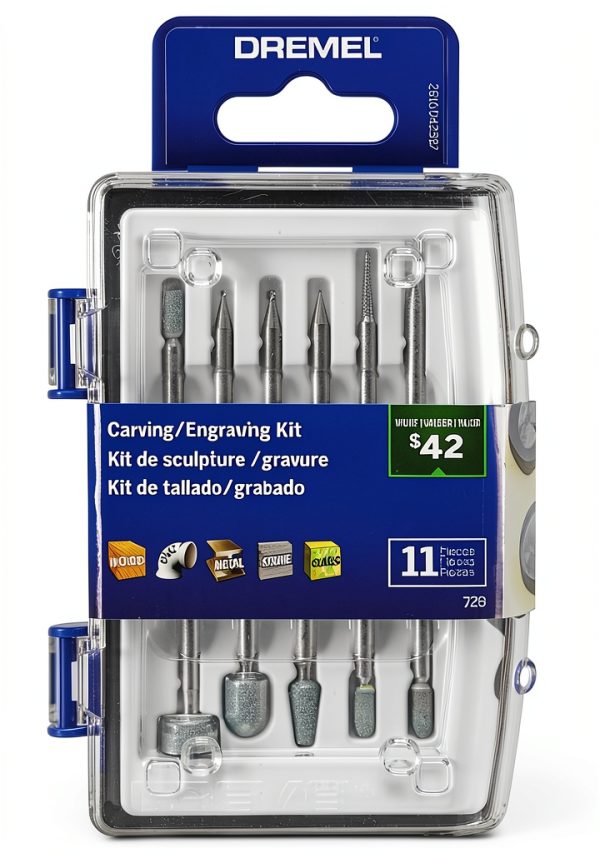 Dremel 729-01 11-Piece Carving & Engraving Micro Kit Battery Powered-0